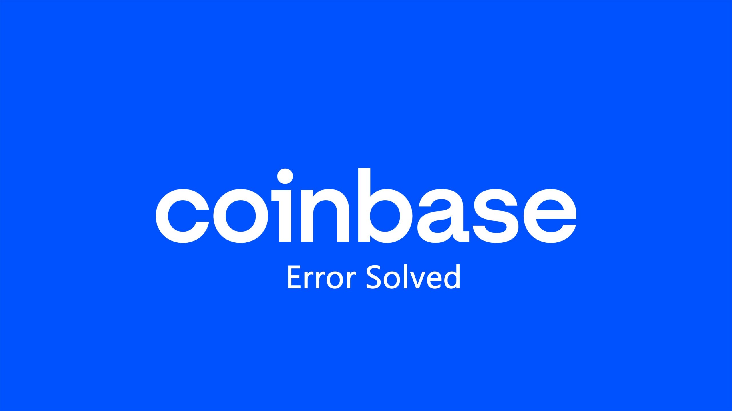 coinbase errors